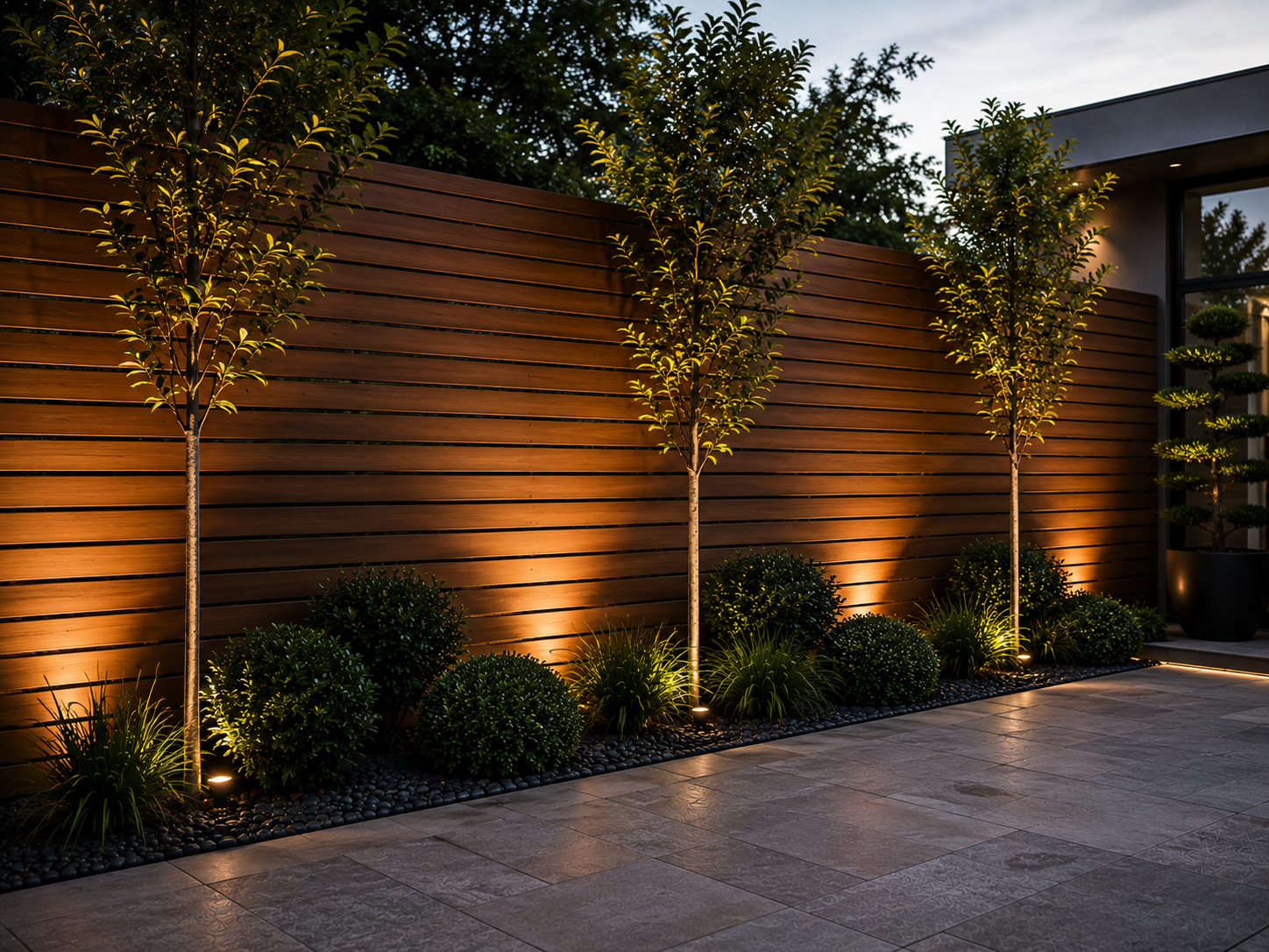 Hardwood Privacy Screen