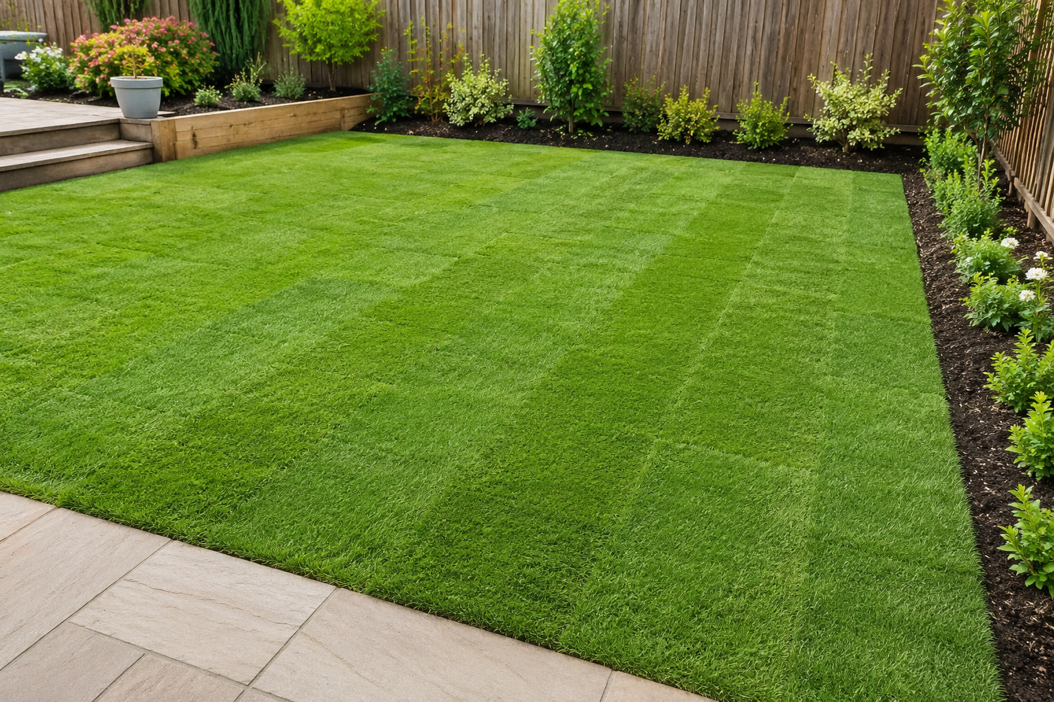 Healthy green lawn